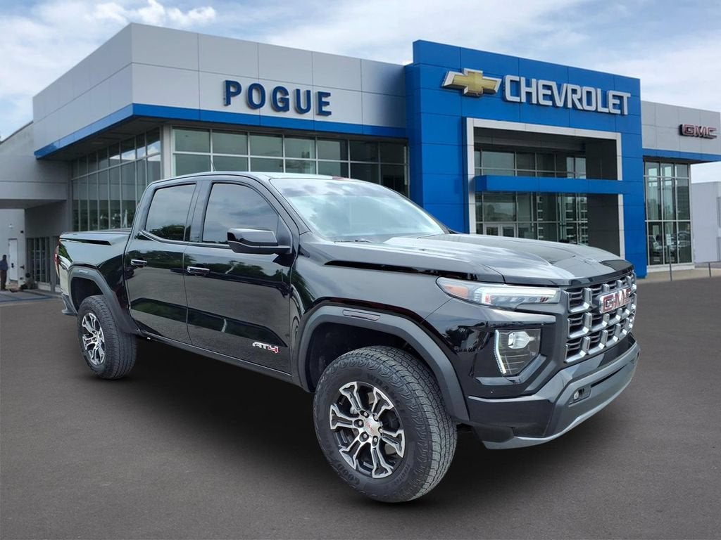 2024 GMC Canyon 4WD AT4 in Onyx Black — front three-quarter view
