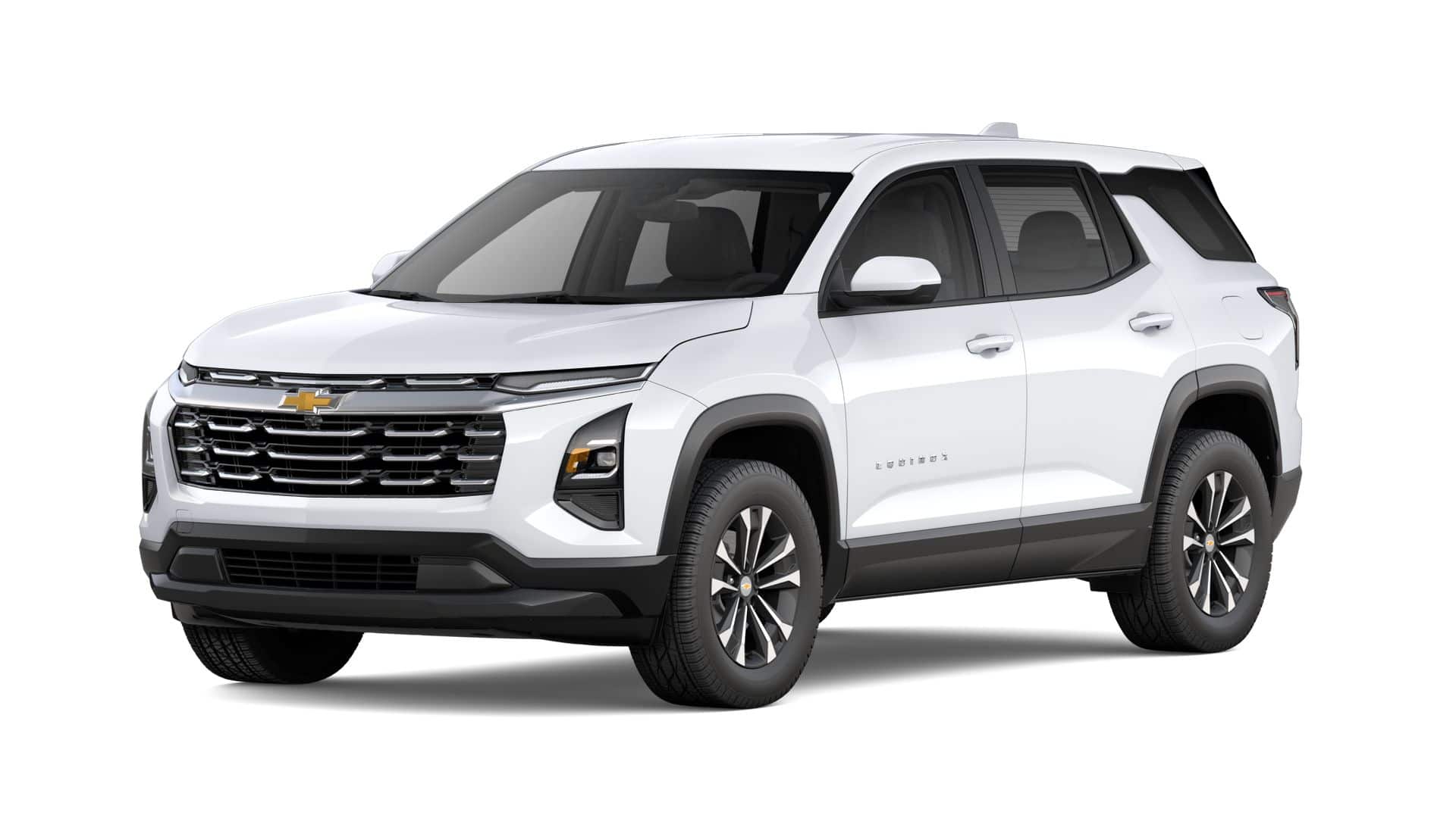 2027 Chevrolet Equinox FWD LT in Summit White — front three-quarter view